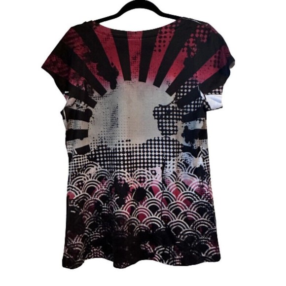 Arkansas Razorbacks Shirt Womens Hogs Short Sleeve All Over Print Size Large - Picture 2 of 6